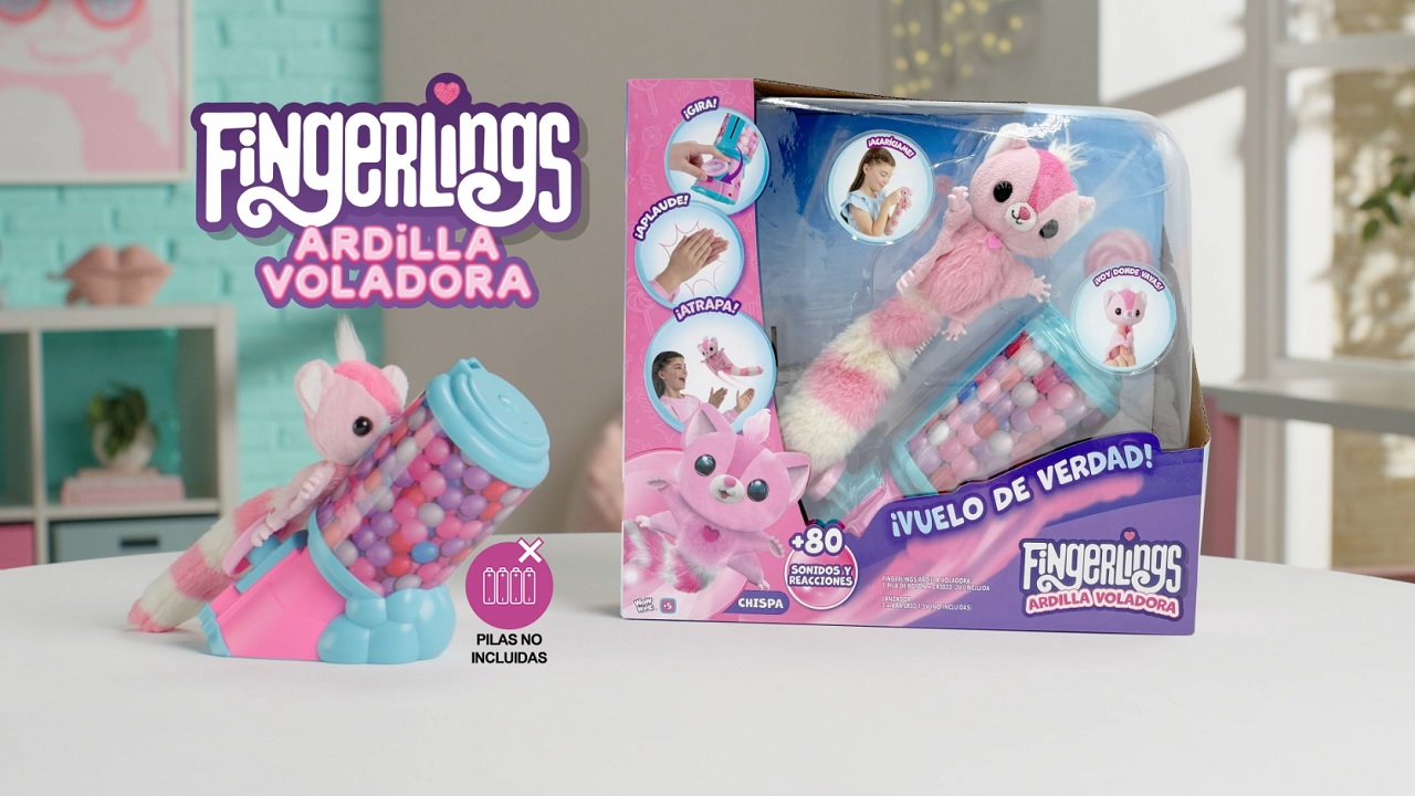 Fingerling Ardilla Voladora – Lanzador Con 75 Sonidos, Reacciones Y Música, Hasta 1 Metro