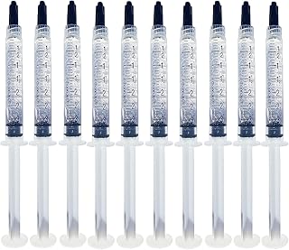 Bright White Smile 10 Pack Teeth Whitening Gel Refills 35% Bleaching Gel, No Sensitive Teeth Whitener, Great for Sensitive Tooth Whitening, Works with Teeth Whitening LED Light and Trays (10 X 3ML)
