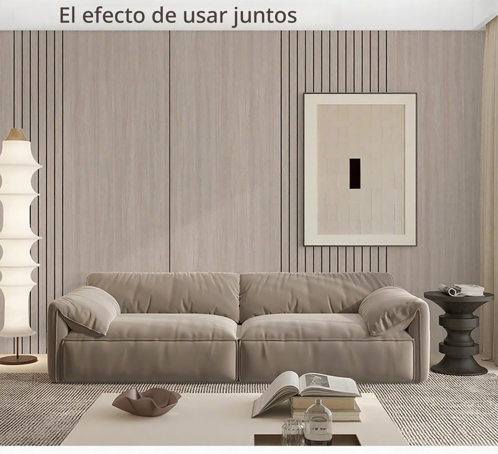 Paneles PVC Pared Paneles de madera autoadhesivos, paneles de pared 3D y paneles de techo decorativos, resistentes y duraderos, sin necesidad de lechada, se cortan con herramientas manuales(9-1)
