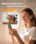 oneisall Automatic Cat Feeder with Camera, 5G WiFi Smart Pet Feeder with 1080P HD Night Vision, APP Remote Control for Home Pet Monitoring, Ideal for Cat and Dog Owners