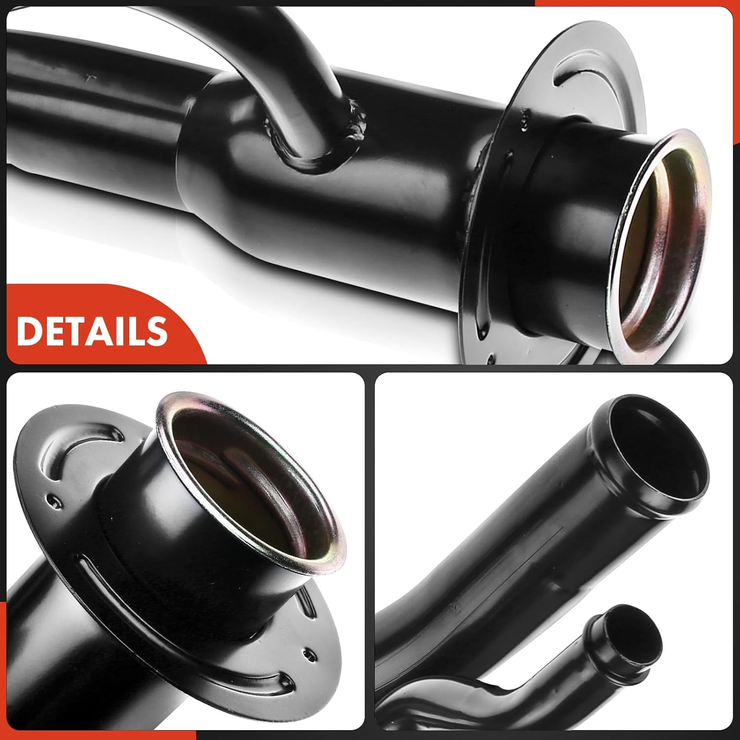 A-Premium Fuel Tank Filler Neck Pipe Hose Compatible with Ford E-350 Econoline 1992 1993 1994 1995 1996, Econoline Super Duty 1996, V8 7.3L Diesel, Replace# 3C2Z9034AA