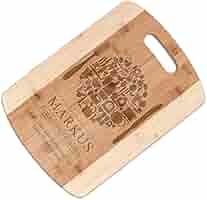 Maverton Bambus Schneidebrett Mit Persönlicher Gravur - Rustikales Küchenbrett Für Käse, Brot & Mehr - Ideal Als Geschenk Für Kochbegeisterte