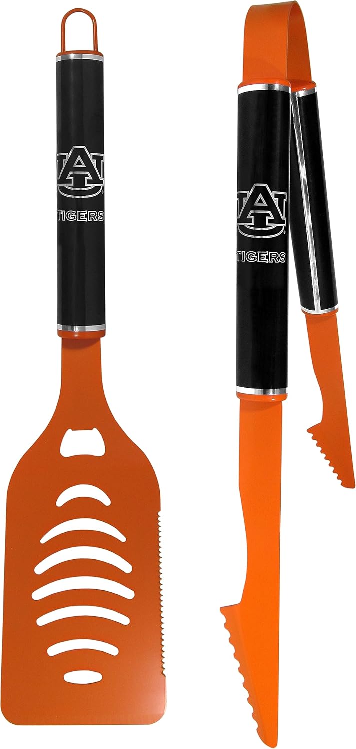Siskiyou Sports NCAA Auburn Tigers 2 pc Color and Black Tailgate BBQ Set Team Colors, One Size