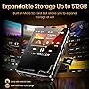 hifi walker h2 touch mp3 player bluetooth with 2.4 inch touch screen dsd dac hifi lossless sound portable audio player with e-book and recording function 64gb memory card expandable to 512gb