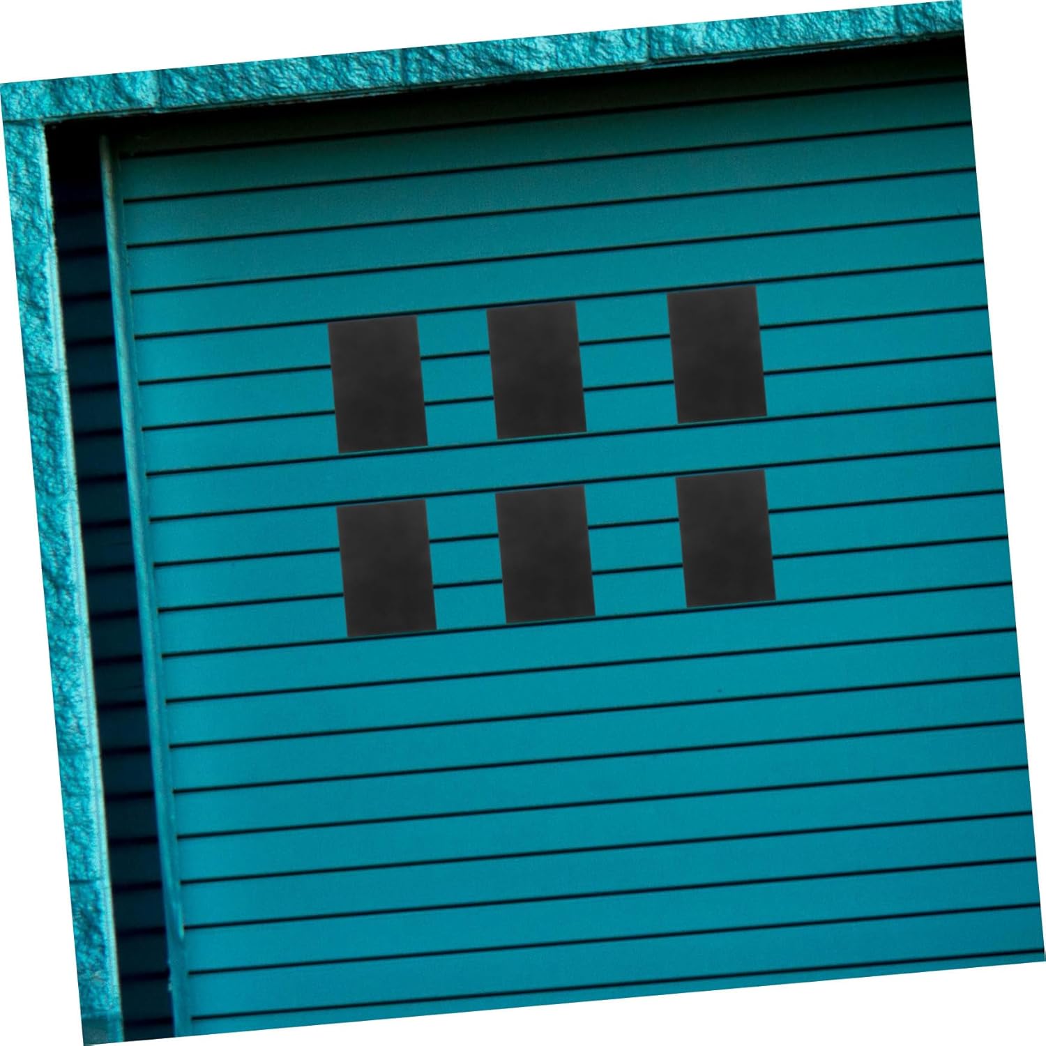 16pcs Magnetic Garage Door Faux Windows Decorative Hardware Set Glossy Finish Looks Like Real Window Panels Easy to Install Garage Decoration for Home and Garden