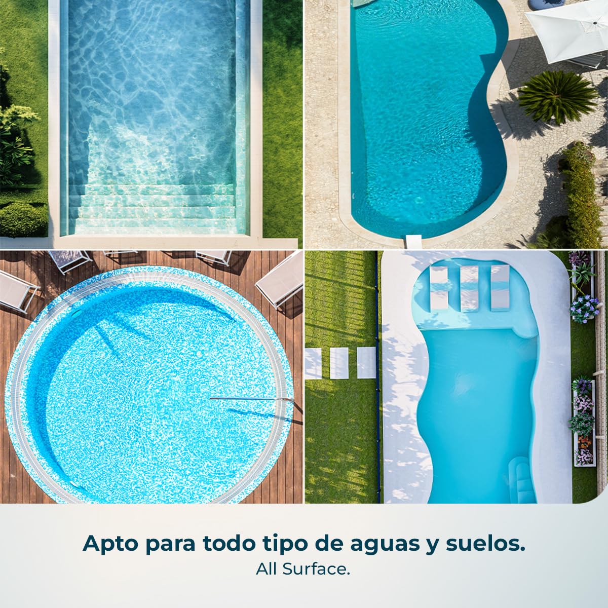 Cecotec Robot Limpiapiscinas para Superficie y Línea de Flotación Conga Pooldroid AquaSkater. Carga Solar, Autonomía 16h, Cesta de 4,5L y un Filtro de 187,5μm, Navegación Sensores Ultrasónicos