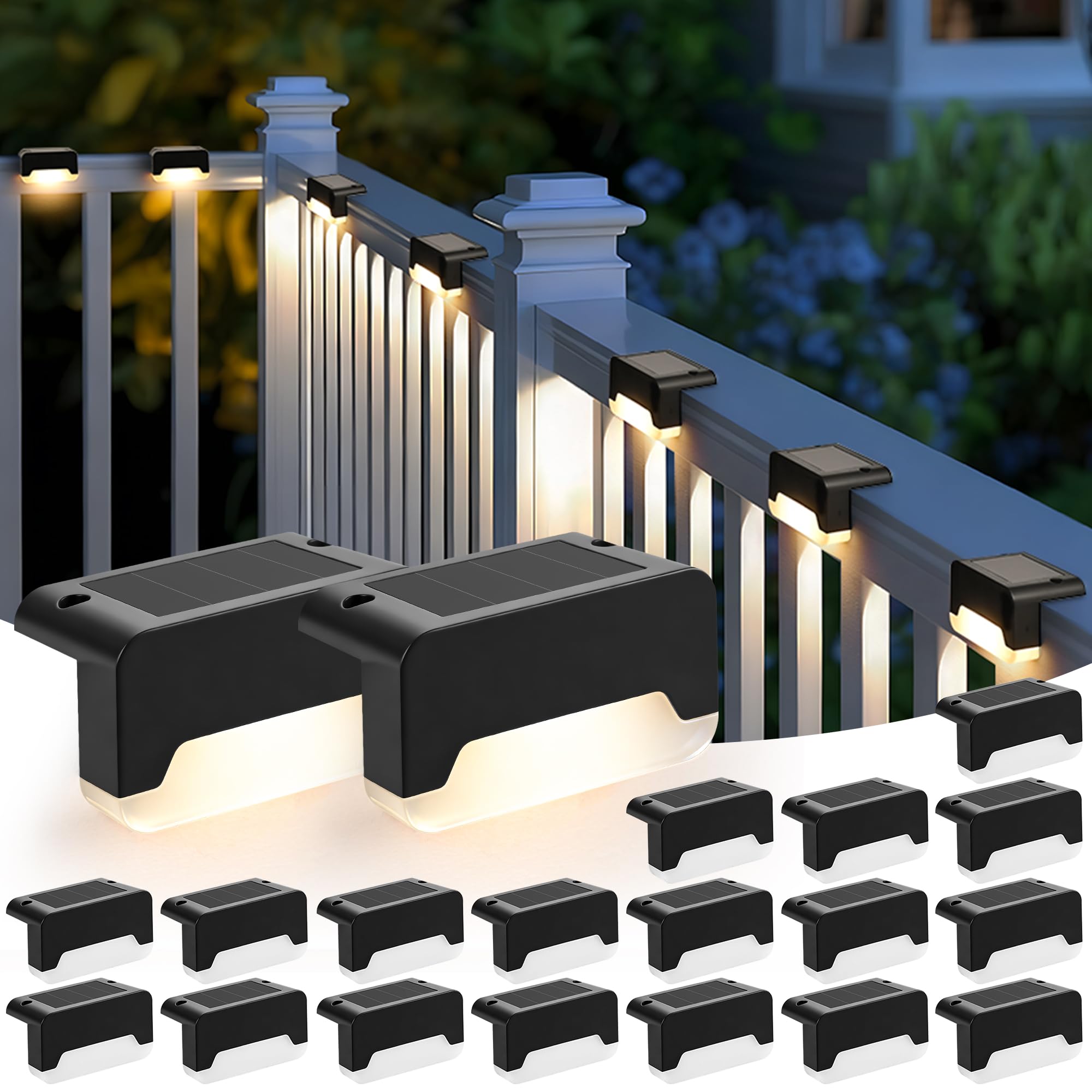 Solpex Solarlampen für Außen, 20 Stück LED Solarleuchten Garten (Warmweiß)