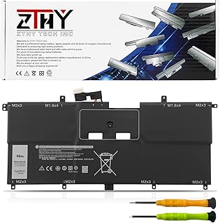 ZTHY NNF1C Laptop Battery Replacement for Dell XPS 13 9365 2in1 2017 Series XPS 13-9365-D1605TS 13-9365-D1805TS 13-9365-D2805TS 13-9365-D3605TS Notebook 0NNF1C HMPFH 7.6V 46Wh 5940mAh 4-Cell
