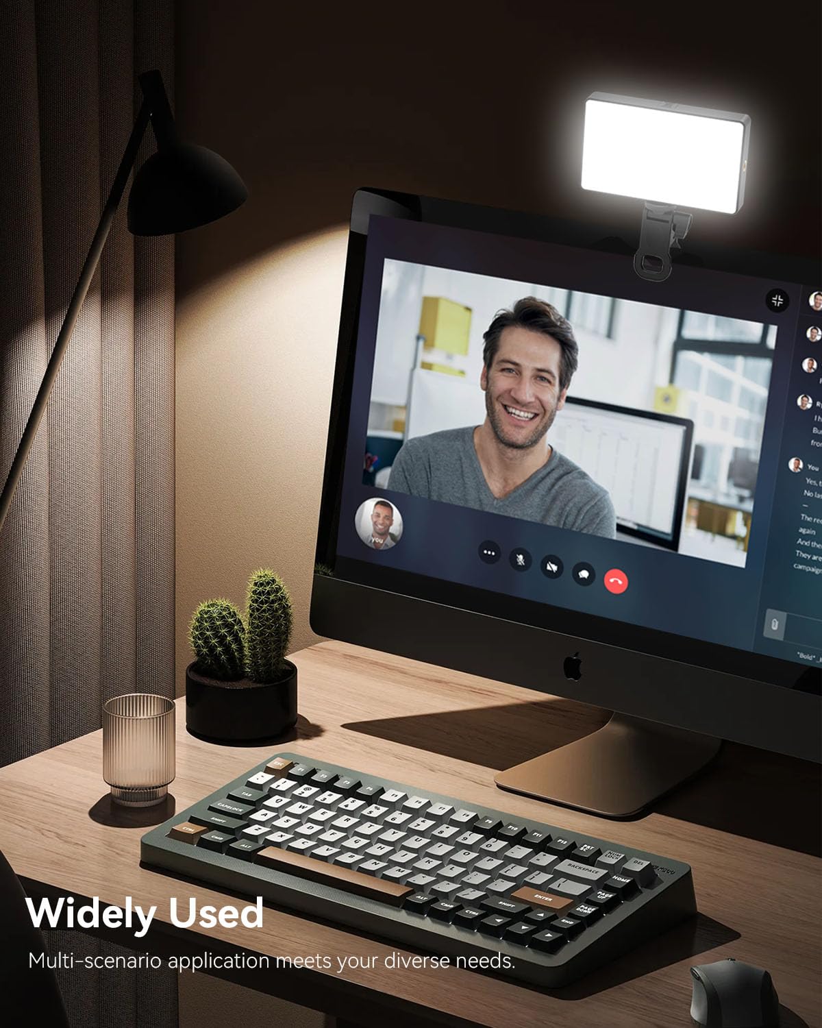 Luce Selfie per Telefono: 90 LED Ring Light di Riempimento del telefono, Videoconferenze, Uso del Computer Portatile, Riunioni di Zoom, TikTok, Fotografia Vlog