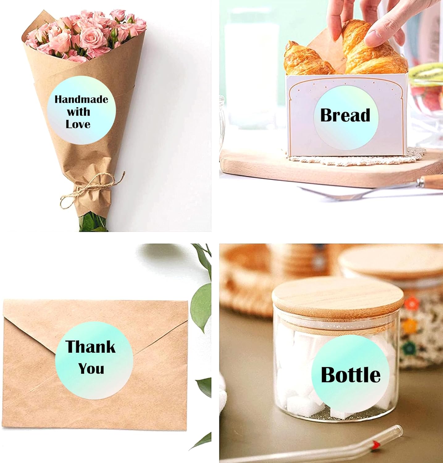 Direct Thermal Labels Stickers Round Watercolor Small Business Thermal Stickers 3Inch Multi-Purpose Thermal Sticker Labels Circle Color-Code Dot Thermal Label Printer for Barcodes Home Business 250Pcs - Image 5