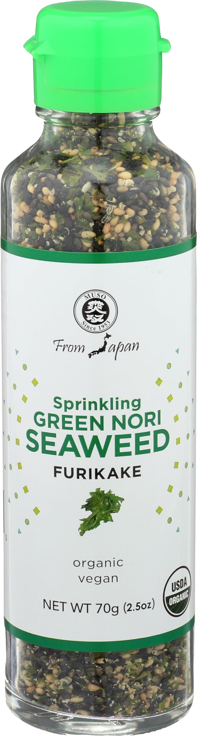 Amazon.com : Muso From Japan - Green Nori Seaweed Furikake, Vegan