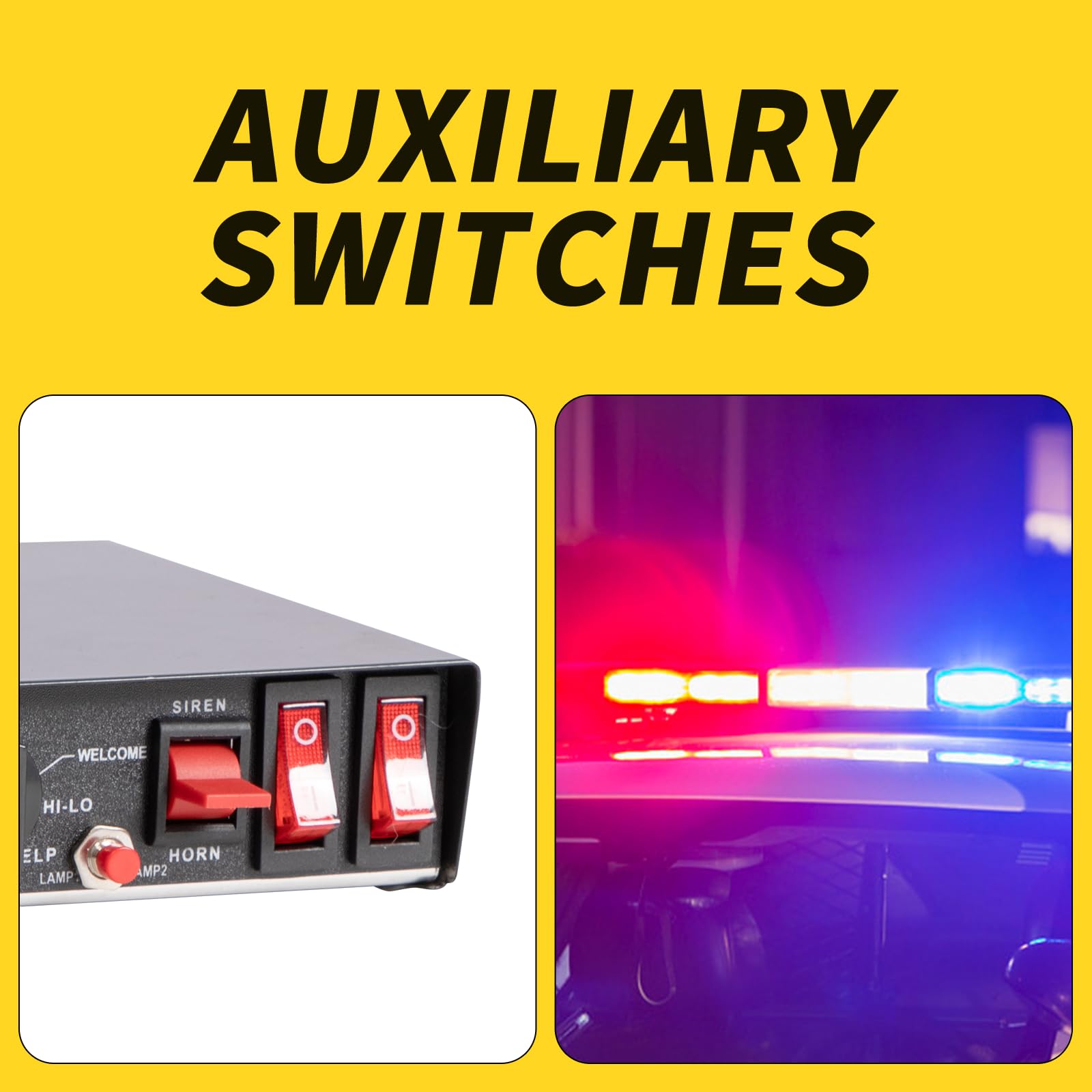 米軍車載サイレン Amazon.co.jp: DORRUMO 100W 警察サイレンキット、マルチトーンPA