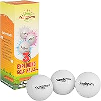 Vista 1 de Pelotas de golf explosivas: paquete de 3 bromas y revelación de género