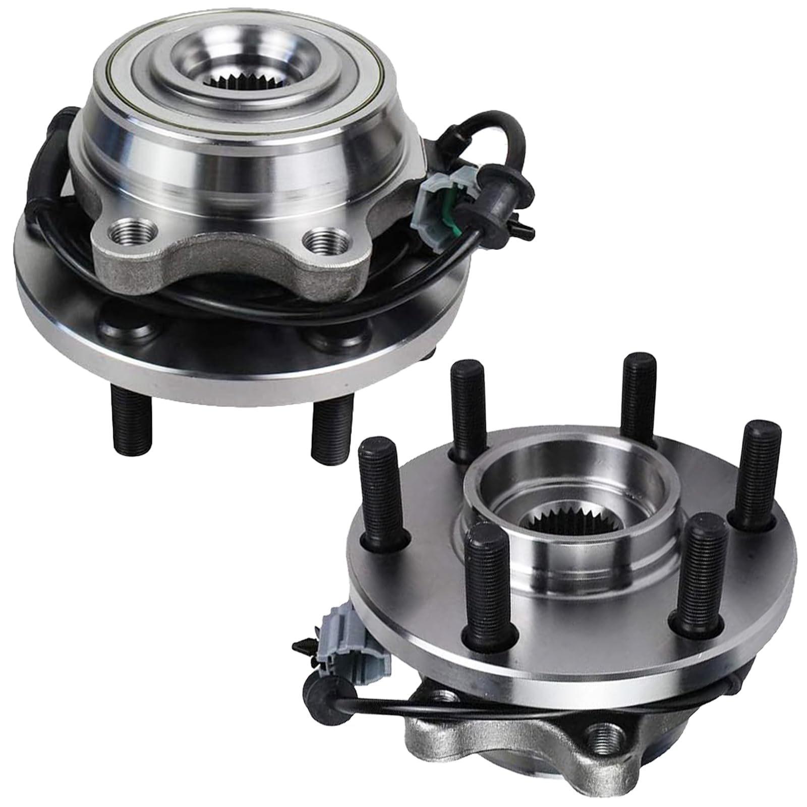 Photo 1 of 515065 Pair 2 Front Wheel Bearing and Hub Assembly for 4WD 2005-2025 Nissan Frontier, 2005-2012 Pathfinder, 2005-2015 Xterra, 2009-2012 Suzuki Equator