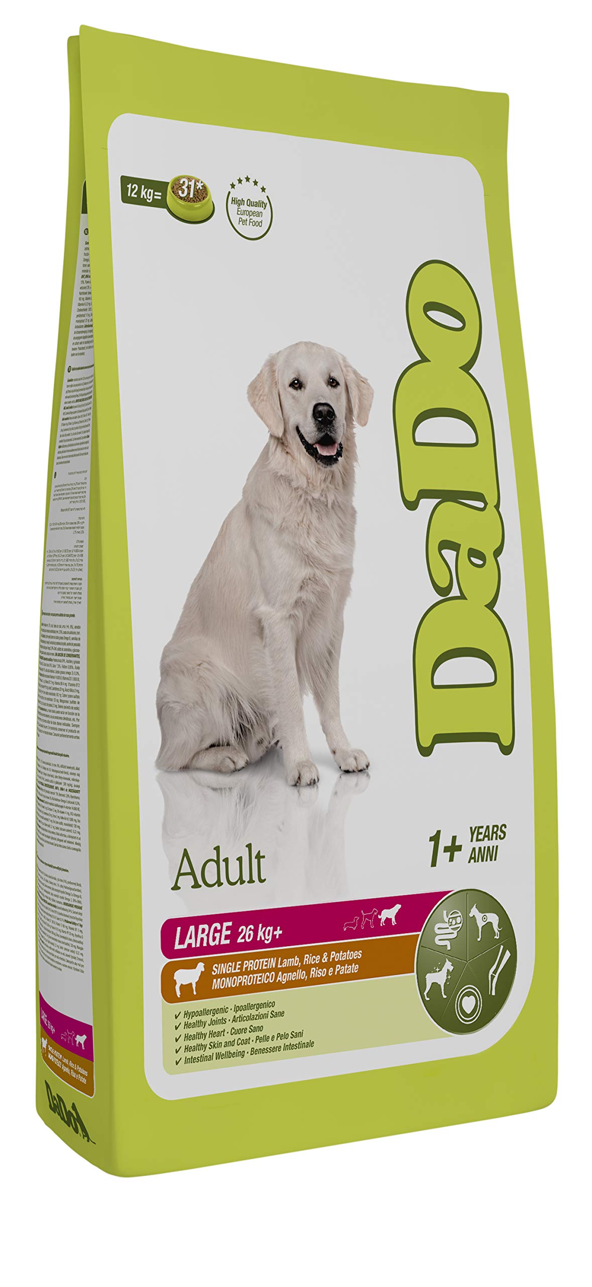 Dado - Adult Maintenance Large Breed Agnello, Riso e Patate Sacco 12,00 kg