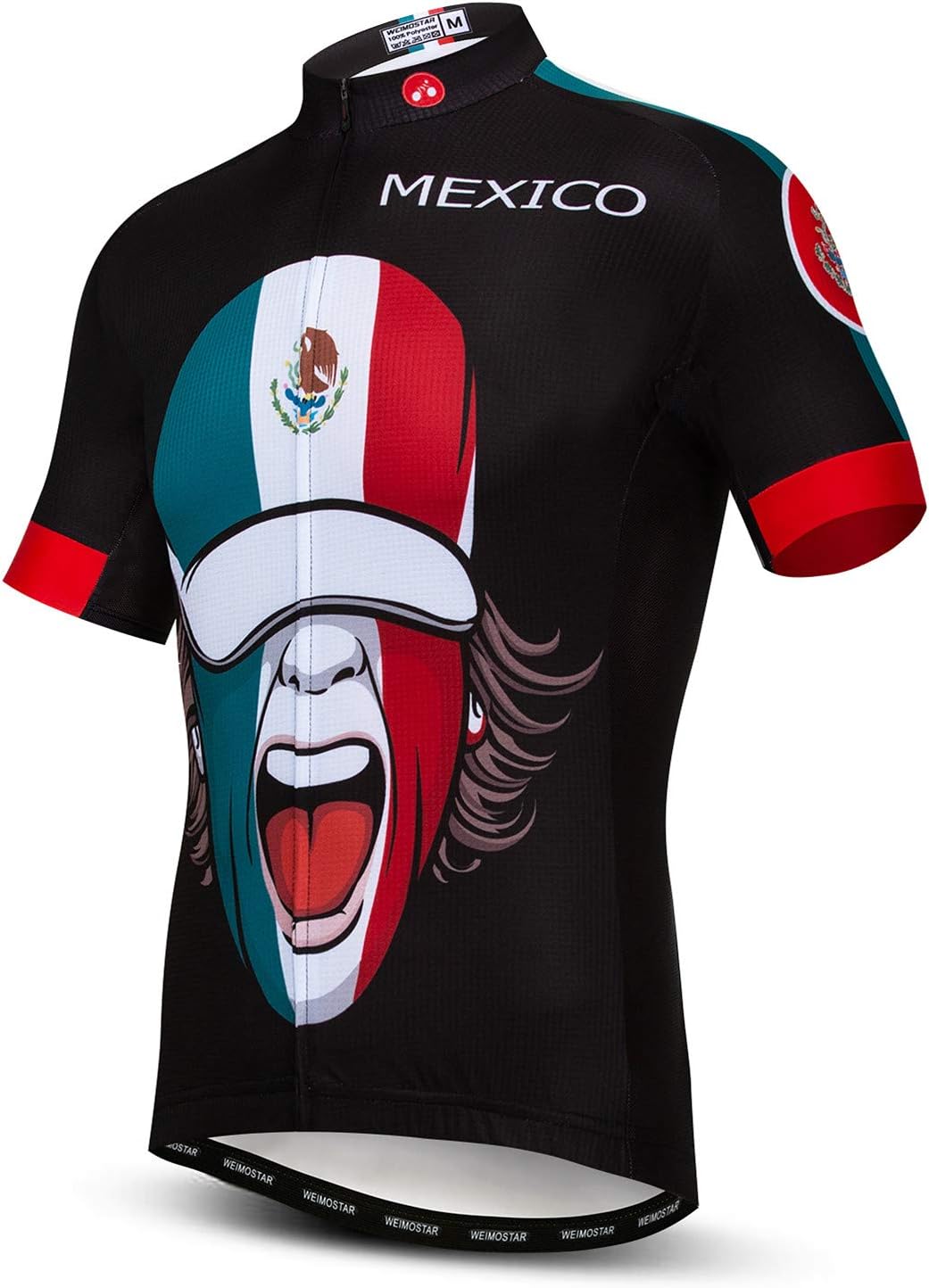 Men's Cycling Jersey - Breathable Short Sleeve Bike Shirt With National Flag Design