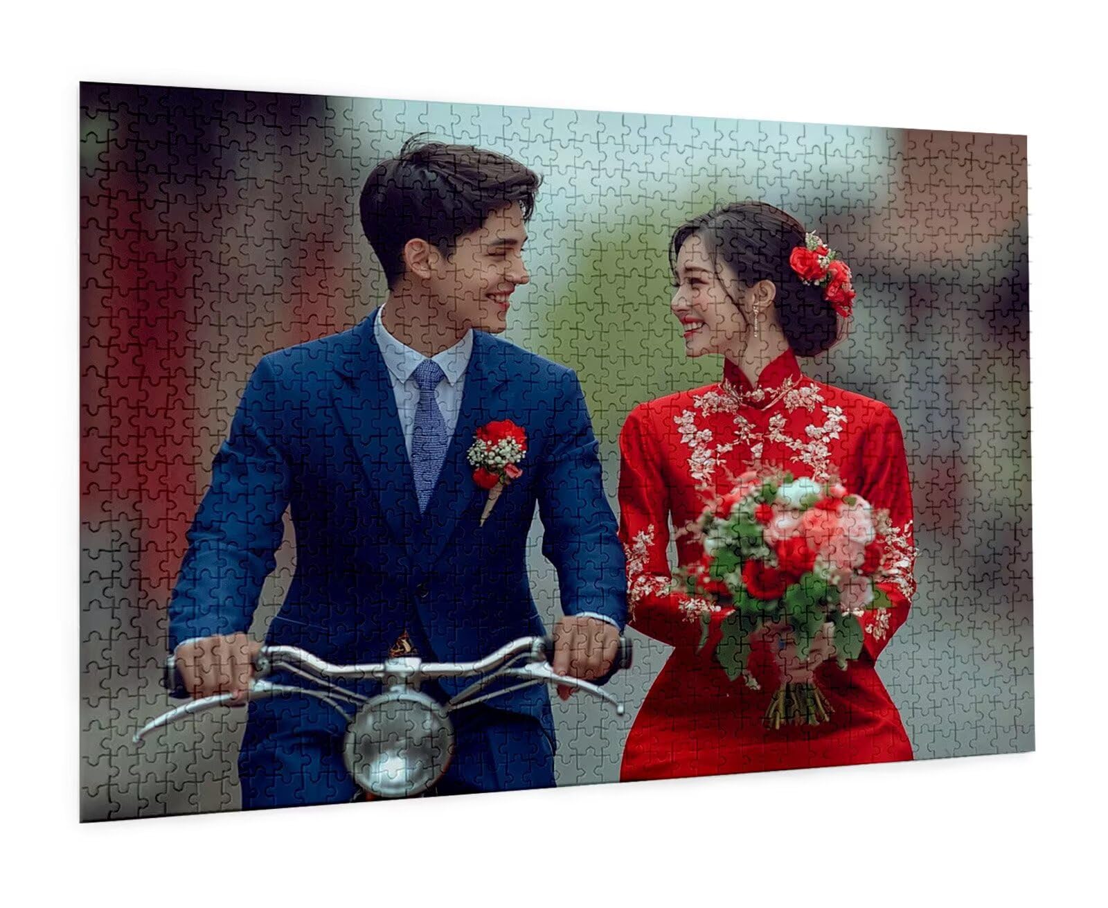 Personalisiertes Puzzle mit Eigenem Foto - 1000/1314/1500/2000/3000/4000/5000 Teile, Puzzle Selbst Gestalten, Personalisierte Geschenk für Familie, Paare & Haustierfans Geburtstag, Weihnachten C-2286