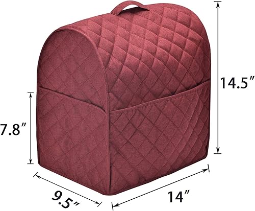 Miniatura 5 de Funda para batidora de pie compatible con batidora, se adapta a todos los modelos de cabezal inclinable y elevador de tazón, impermeable, fácil