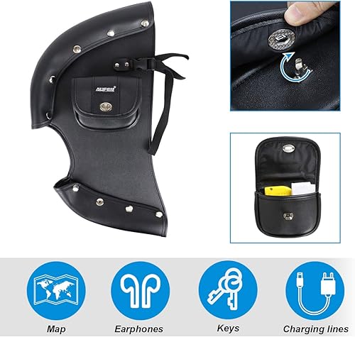 Miniatura 5 de AUFER Cubierta para barra de choque de carretera, cierres suaves, suaves, para calentar, para lluvia, viento, deflectores inferiores, compatible con