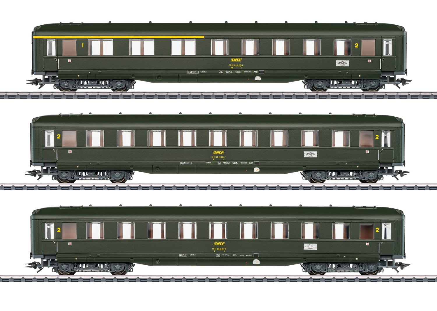 Märklin 043230 Coffret de 3 Voitures de passagers de la SNCF, H0