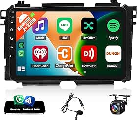 Rádio estéreo automotivo para Honda Vezel HR-V HRV XRV 2014 2015 2016 2017 2018 2019, tela sensível ao toque de 9 polegadas, Android 13, rádio veicular, sem fio, CarPlay, Android, navegação GPS