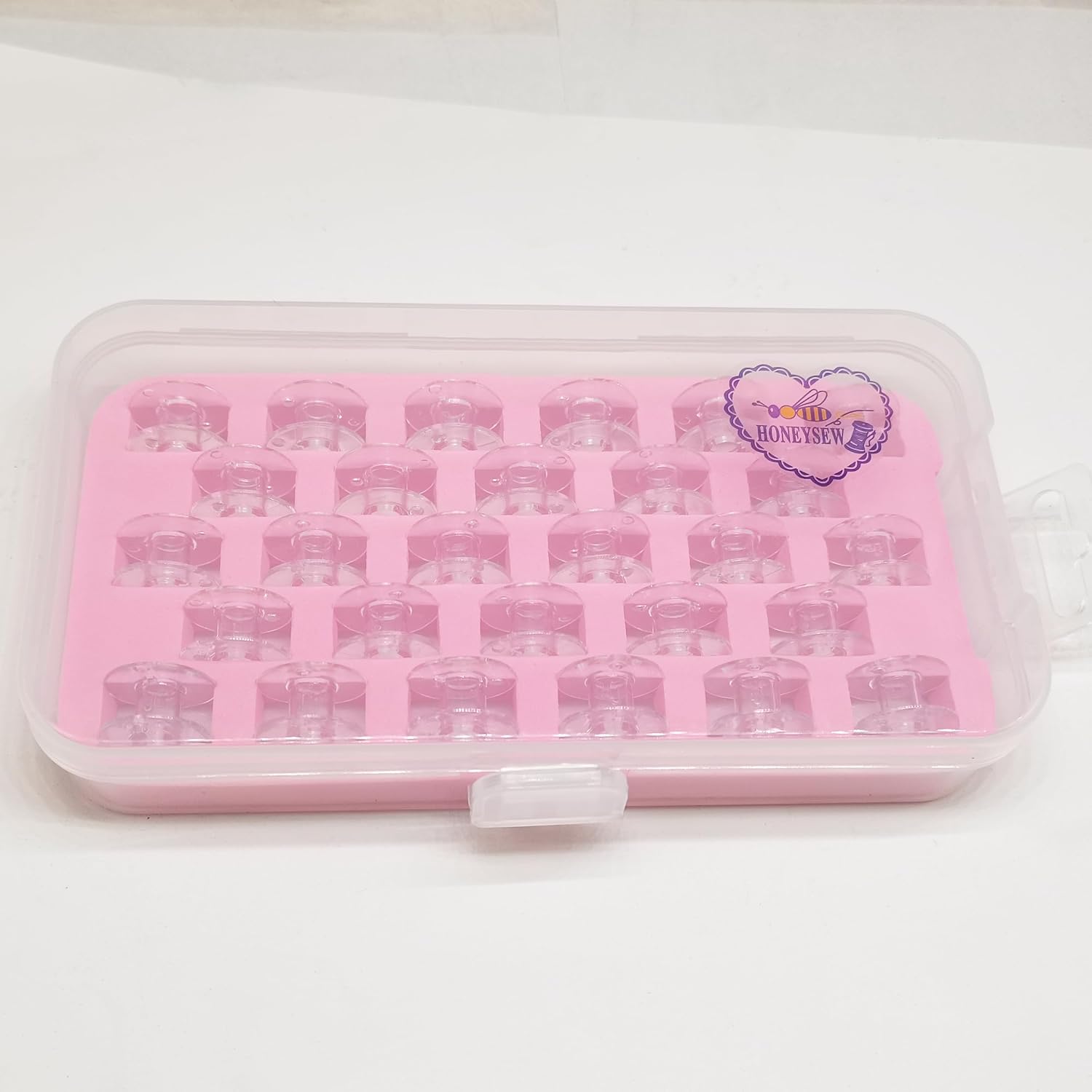 HONEYSEW 28/Box Plastic Bobbins for All Janome Home Use Models (28PCS/Box)