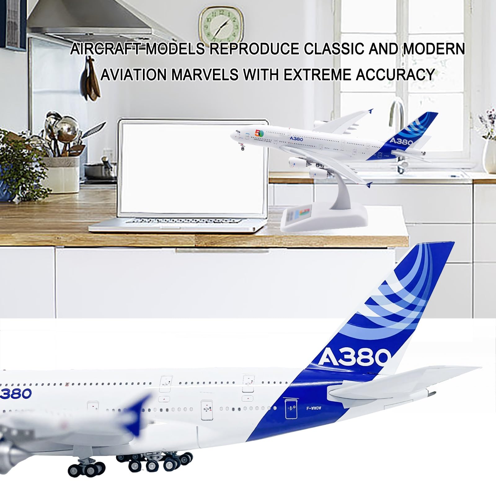 Modello esposizione metallo solido pressofuso lega A380-800 scala 1/400 con supporto Segni realistici Regalo collezione for l'aviazione Perfetto decorazione desktop for l'insegnamento
