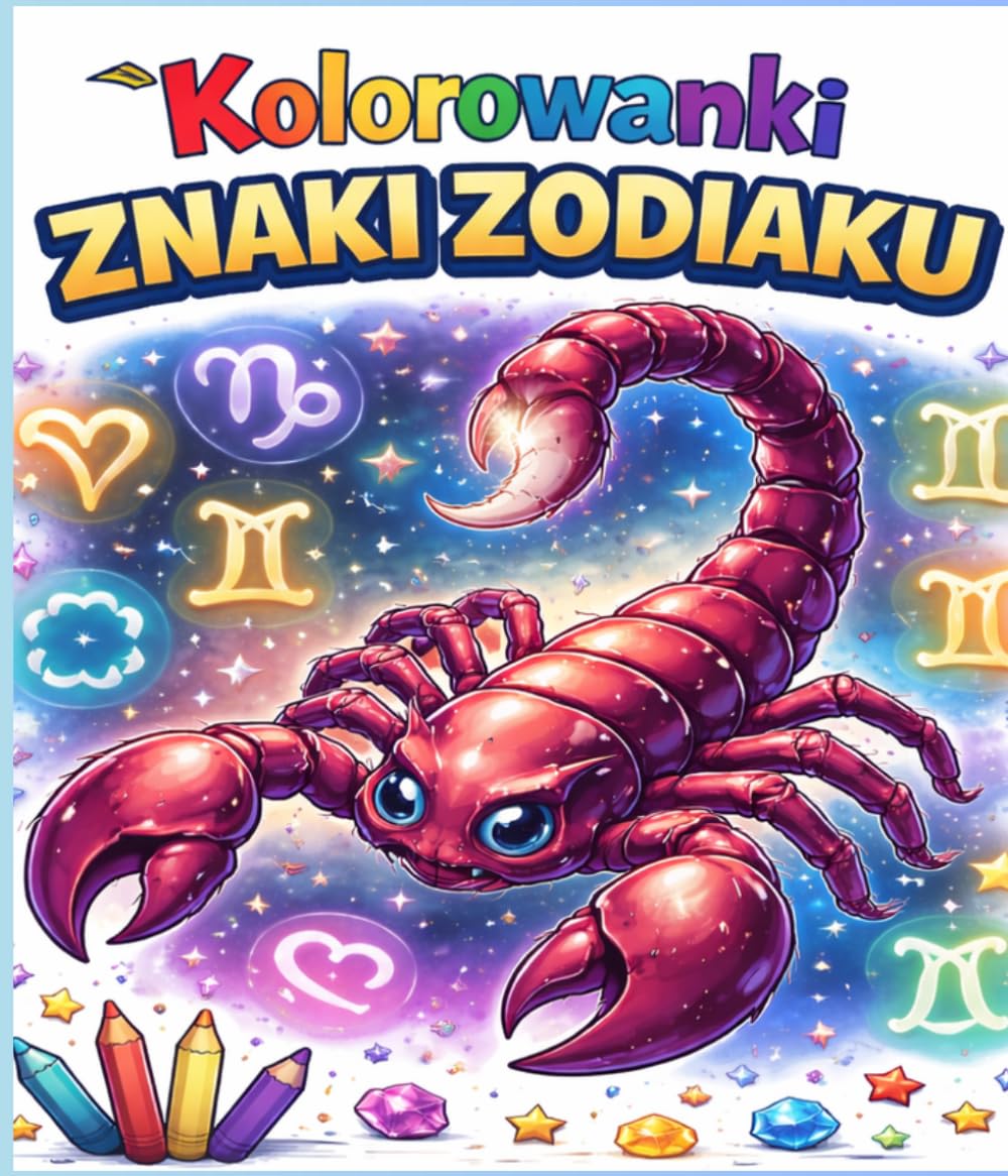 Kolorowanki znaki zodiaku: horoskop, magia astrologia