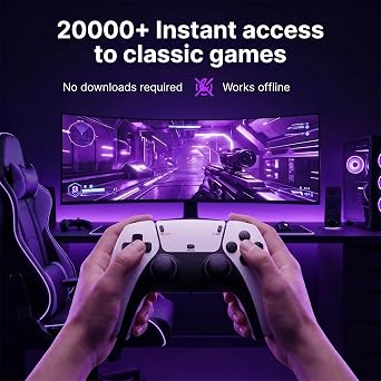 New Retro Gaming Console with 20k+ Classic Video Games & 23 Emulators
