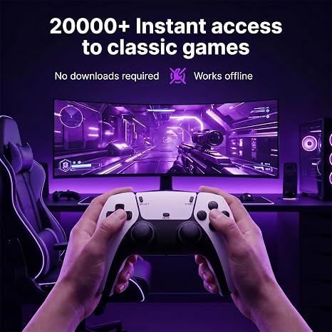 New Retro Gaming Console with 20k+ Classic Video Games & 23 Emulators