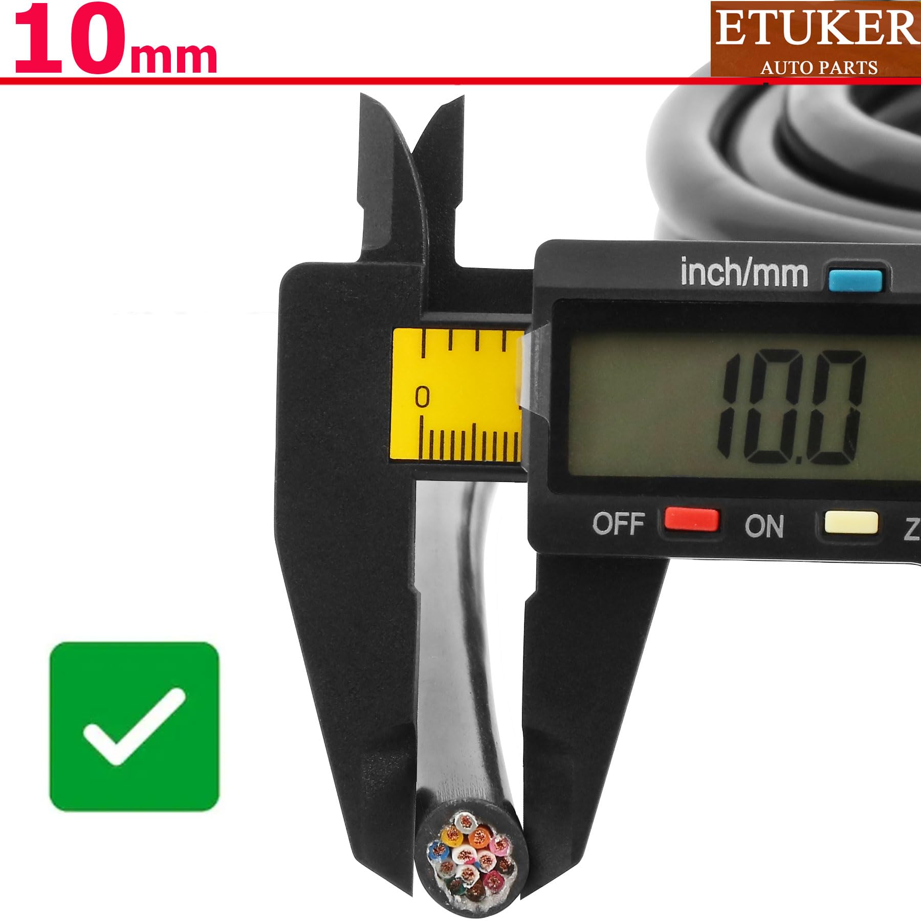20AWG 13×0.5mm² Elektrischer Draht Kabel 13 adrig 5M Kupferkabel Fahrzeugkabel 13 polig Verlängerungskabel