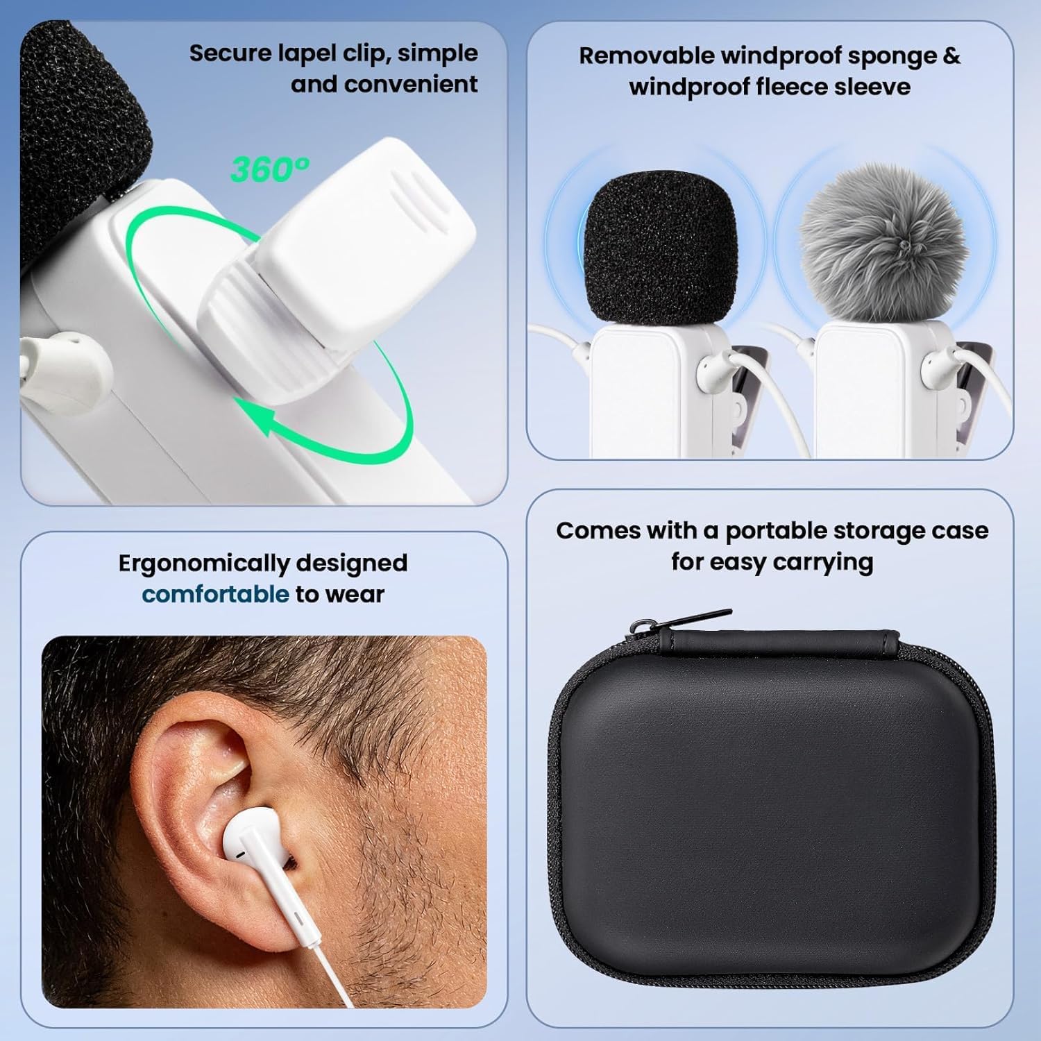 Sound Card Karaoke Headset with Real-Time in-Ear Monitoring & Microphone, 7 Sound Effects Voice Changer, Karaoke Headphones with Lavalier Compatible for iPhone 17 16 15 Pro Max, iPad Pro, Galaxy S25