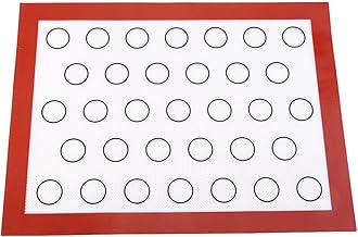 Tapete de cozimento de silicone antiaderente forro de pastelaria forro de massa de macaron folha de biscoito cozinha doméstica para enrolar massa tapete de amassar cozinha (vermelho)