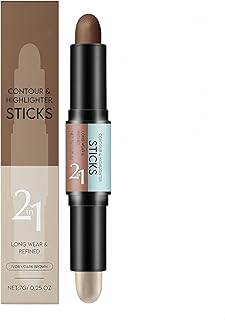 2 in 1 Contour Highlighter Stick, Dual-Ended ...
