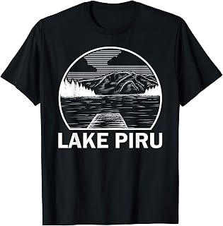 LAKE PIRU CALIFORNIA Funny Fishing Camping Summer Gift T-Shirt for Men Women Kids