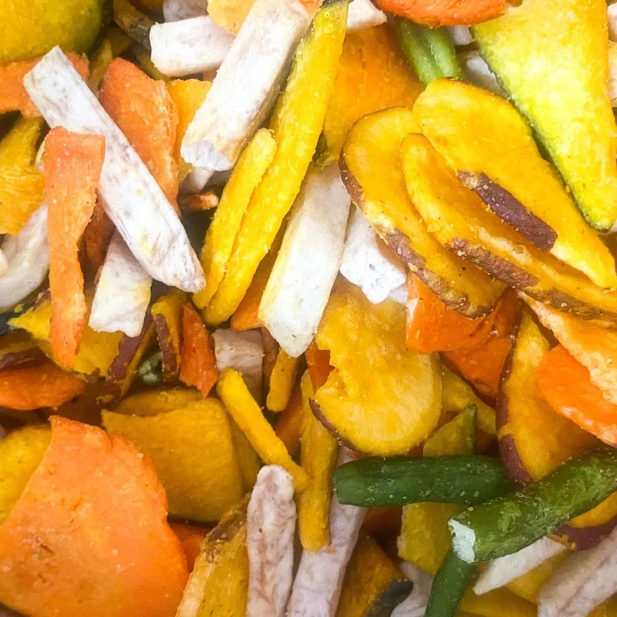 ITALIA SPEZIE Chips di Verdure essiccate, croccanti - 1 Kg (5 x 200g) - Snack, chips vegetali con patata dolce, zucca, taro, fagiolini e carote