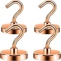 Vista 54 de Neosmuk Ganchos Magnéticos de Servicio Pesado, Imán Fuerte con Gancho para Refrigerador, Ganchos Industriales Súper de Neodimio de Resistencia Extra