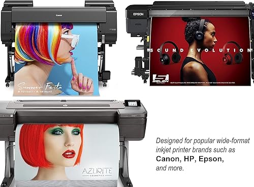 Miniatura 5 de Rollo de lienzo para pintar de 36 pulgadas de ancho  rollo de inyección de tinta de 10.23ozm para pintar, impermeable, formato de poliéster mate,