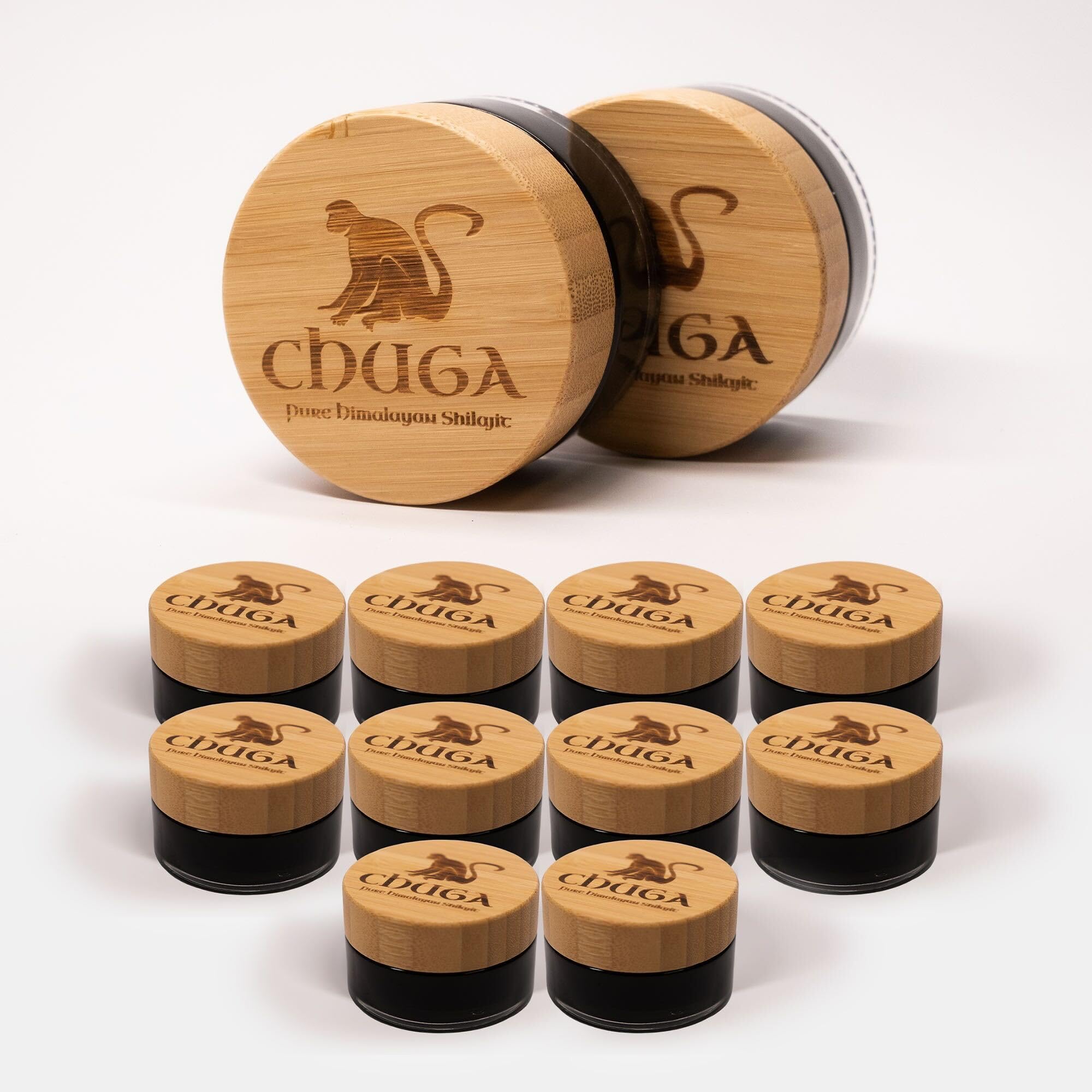 Chuga Shilajit Authentic Himalayan Shilajit Resin | Naturally Sourced Grade A Shilajit | 150 Servings per 35 Gram Jar (Pack of 12)