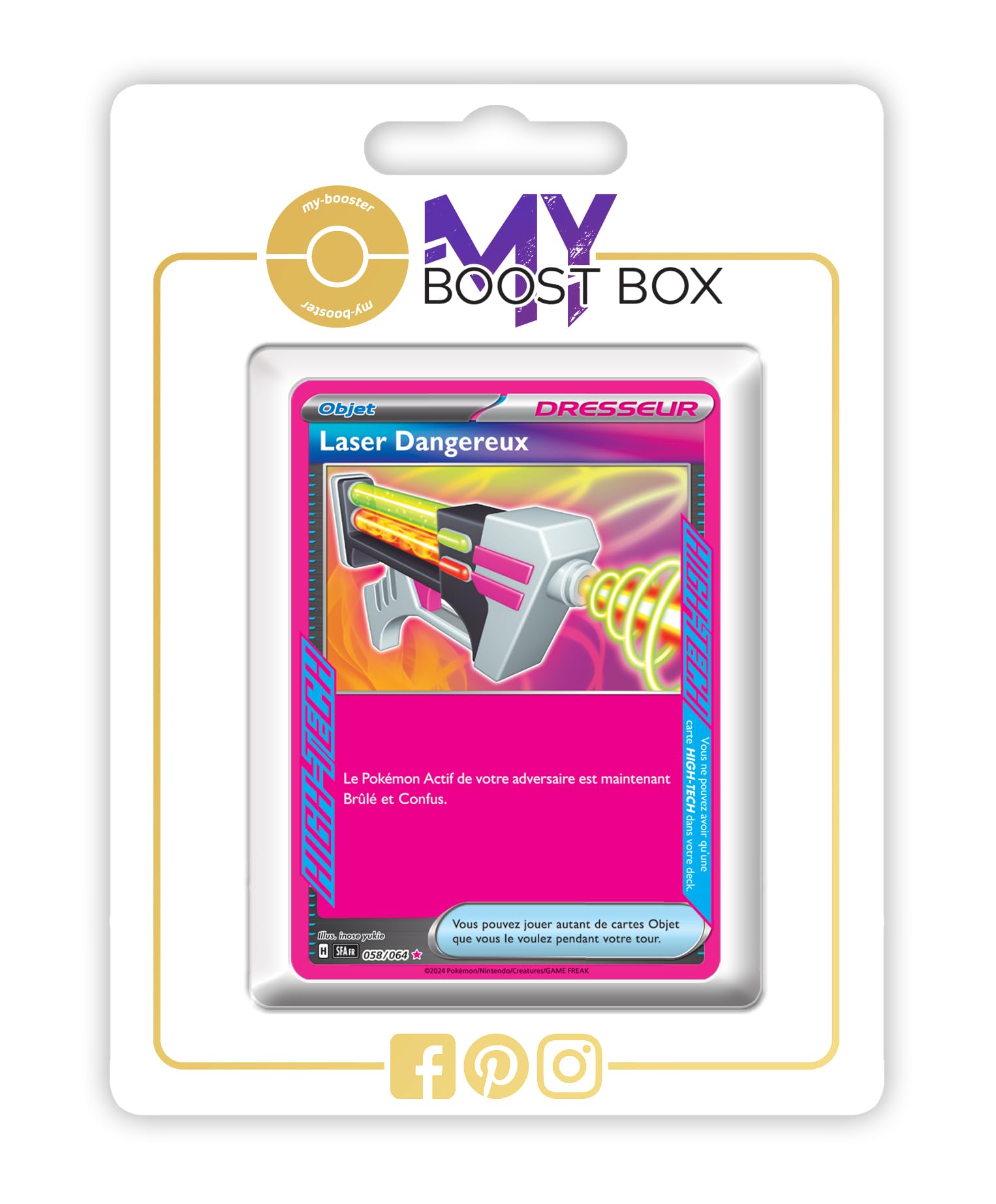 Laser Dangereux (Dangerous Laser) 058/064 Holo - Myboost X carlate et  Violet 6.5 - Fable Nbuleuse Box of 10 French Pokemon cards : Amazon.nl:  Toys & Games