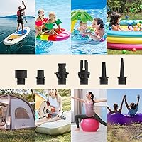 Vista 7 de Litheli Paddle Board Pump,20PSI High Pressure SUP Pump,Electric Air Pump for Inflatables,Rechargeable Battery-Powered,Dual Stage