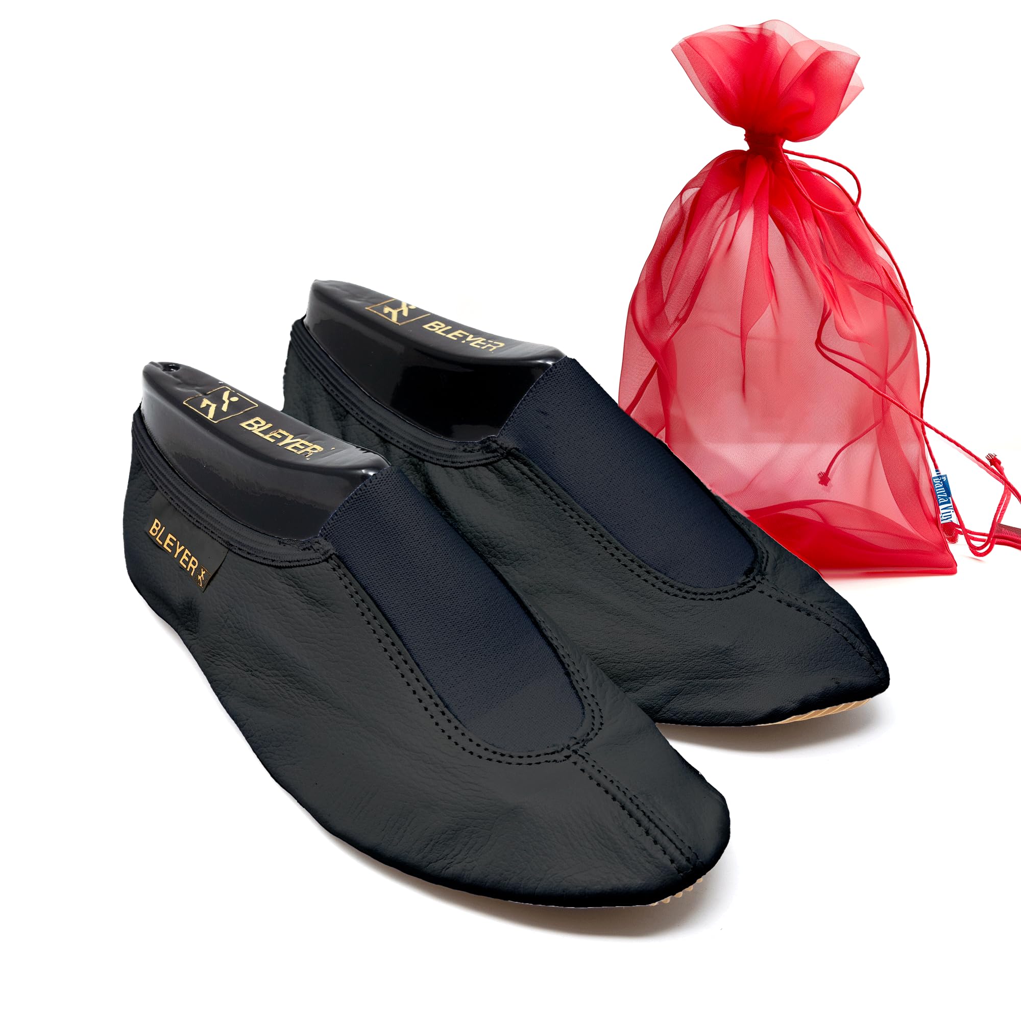 Bundle Bleyer Voltigierschuh 3841 Moskau-V mit Chiffonbeutel, Gymnastikschuhe rutschfest