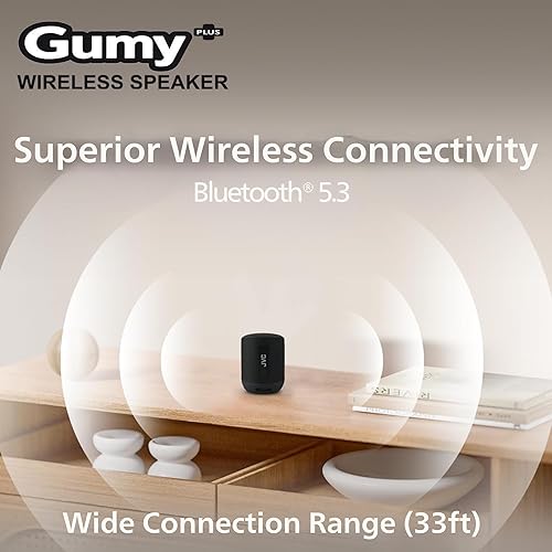 Miniatura 4 de JVC Gumy - Altavoz portátil Bluetooth 5.3 - Inalámbrico para interiores y exteriores - Impermeable para viajes y hogar - Tiempo de reproducción de