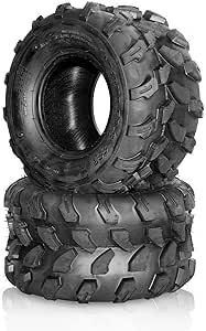 SunF A012 ATV/UTV Tires 18x9.5-8 - 6 Ply Light Weight Tubeless All-Terrain Tires (Set Of 2)