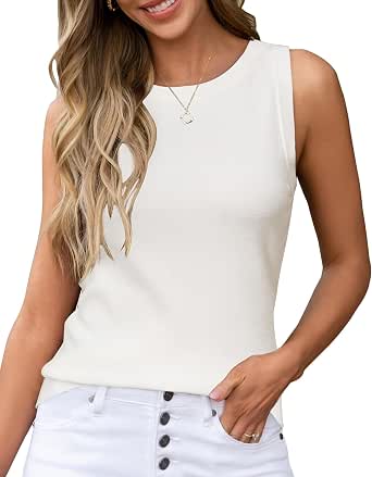 Arach&Cloz Women's Wool Blend Sleeveless All-Season Business Casual Tank