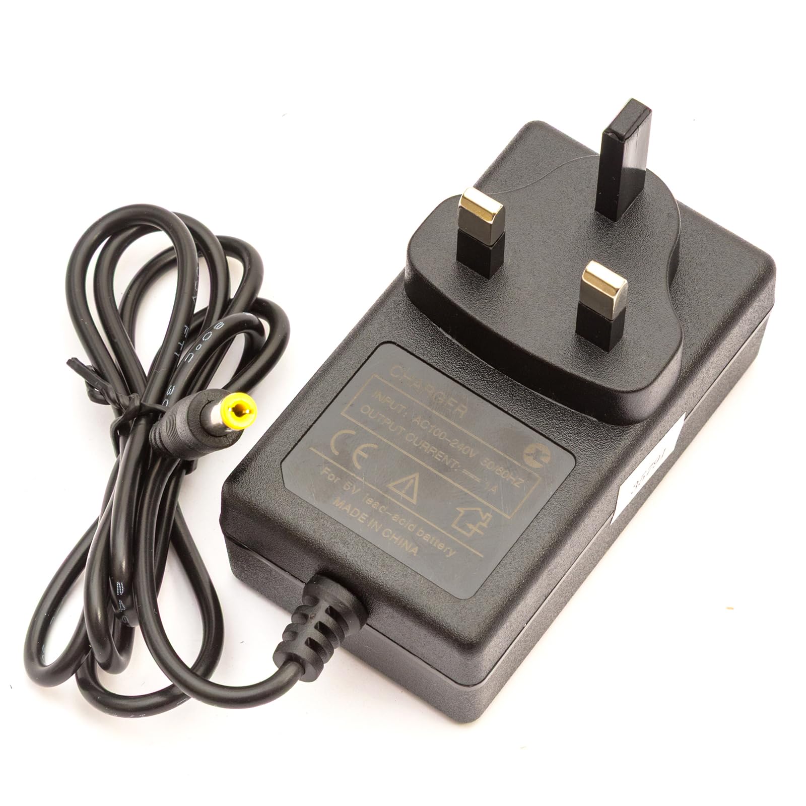 6v Lead Acid Battery Charger 6 Volt 1 Amp UK Plug Electric Ride On Bike