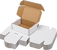 Vista 40 de PHAREGE Cajas de envío de 11 x 8 x 2 pulgadas a granel, paquete de 25 cajas de envío marrones, con bloqueo de pestaña para embalaje de pequeñas