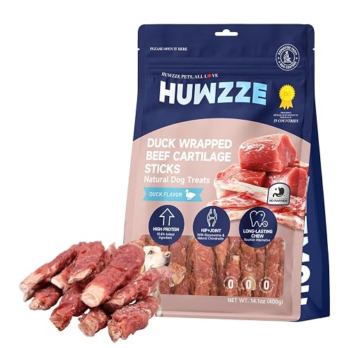Duck Wrapped Beef Cartilage Sticks for Dogs, Rawhide Free Training