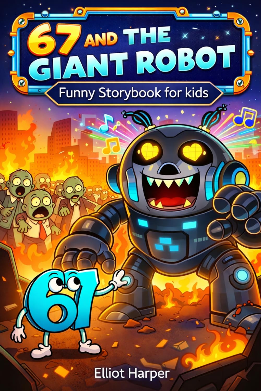 67 AND THE GIANT ROBOT: FUNNY STORYBOOK FOR KIDS