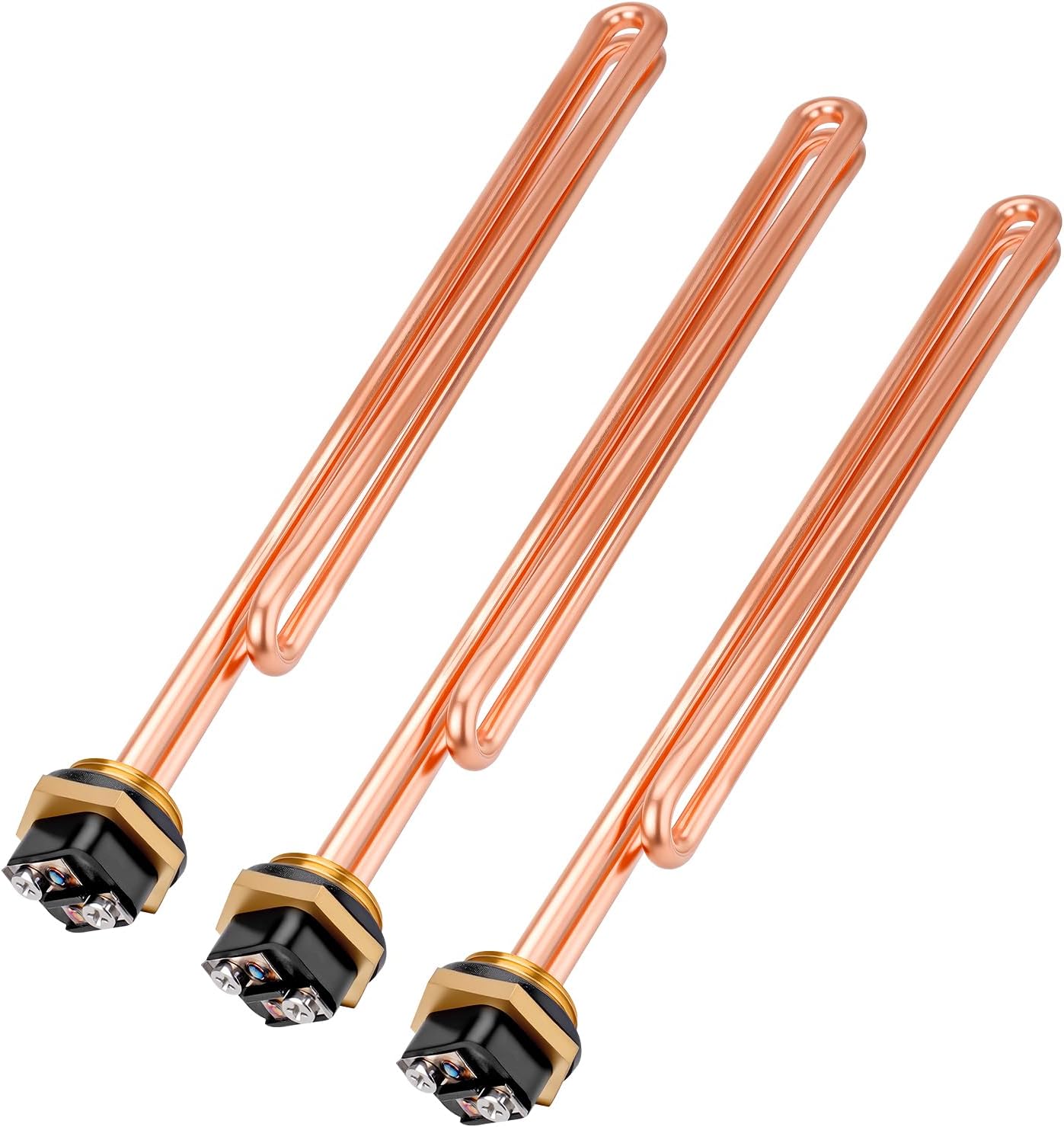 HE 90240 Heating Element 9KW 240V Compatible with EcoSmart ECO 18 27 36 Rheem RTEX RETEX Richmond RMTEX Eemax iHeat/Drakken 9KW 18KW 27KW 36KW 240V set of 3 Tankless Water Heater Elements